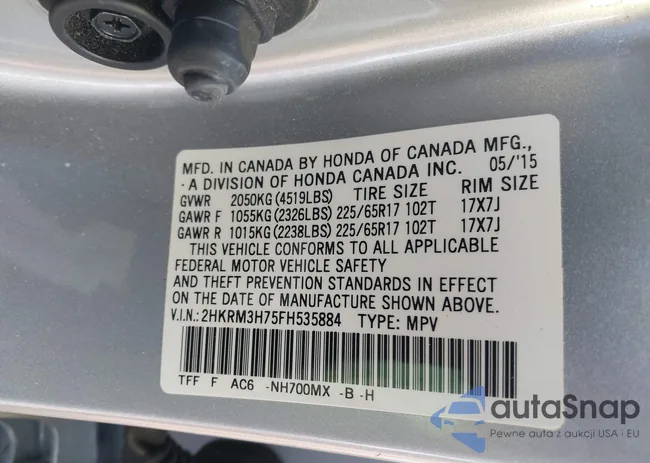 2HKRM3H75FH535884: 41306529