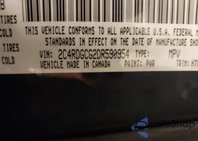 2C4RDGCG2DR590954: 41310508