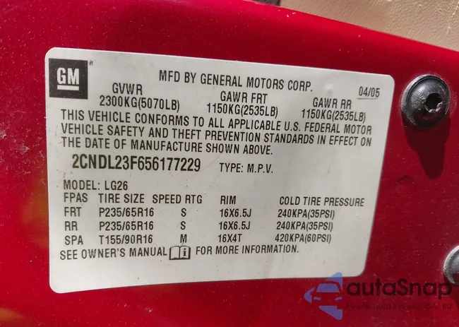 2CNDL23F656177229: 41313002