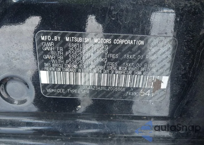 JA4AZ3A3XLZ005866: 41316079