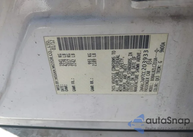 1N4AL2AP7CC203933: 41316356