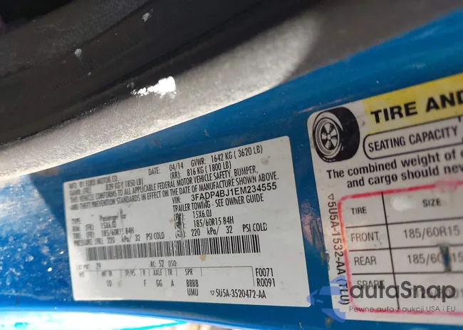 3FADP4BJ1EM234555: 41316408