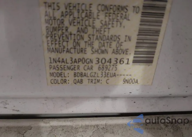 1N4AL3AP0GN304361: 41317036