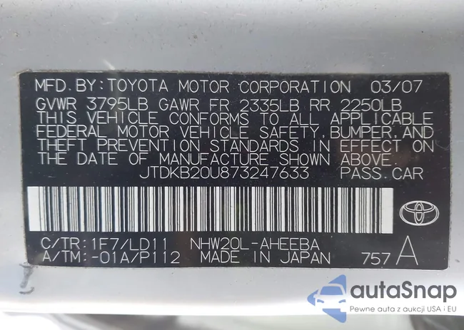 JTDKB20U873247633: 41320180