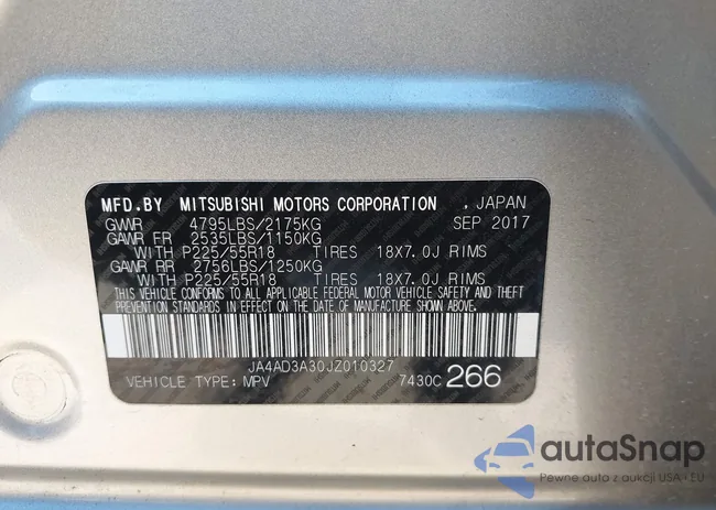 JA4AD3A30JZ010327: 41320416