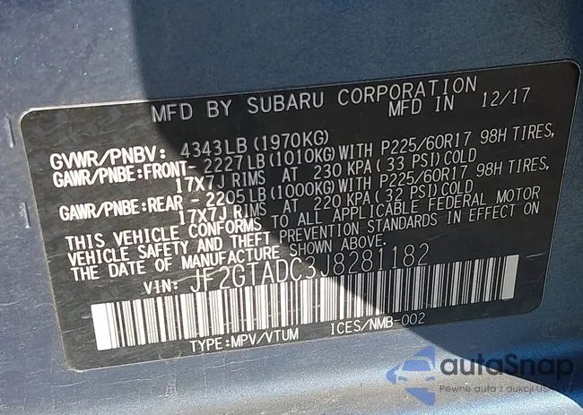 JF2GTADC3J8281182: 41319610