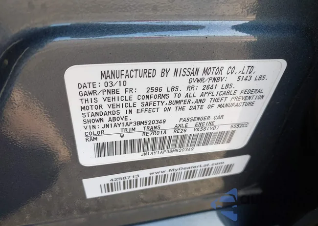 JN1AY1AP3BM520349: 41319793