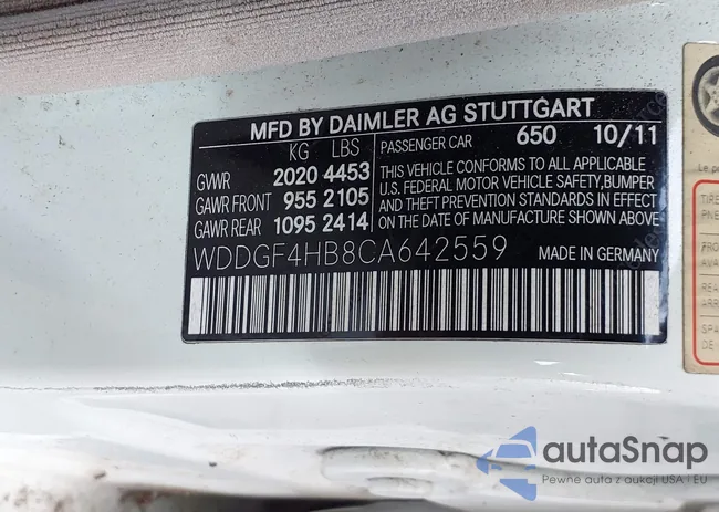 WDDGF4HB8CA642559: 41320603