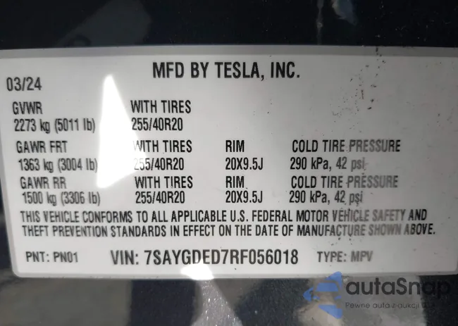 7SAYGDED7RF056018: 41322262