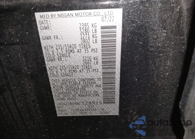 5N1AZ2BS4NC129915: 41322831