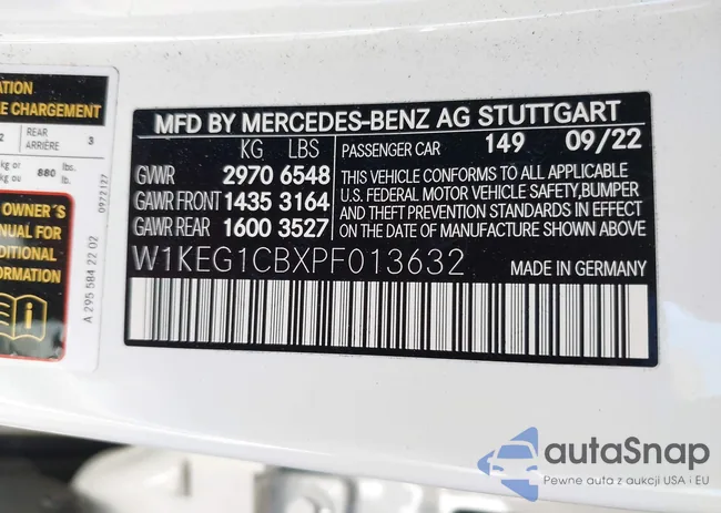 W1KEG1CBXPF013632: 41322973