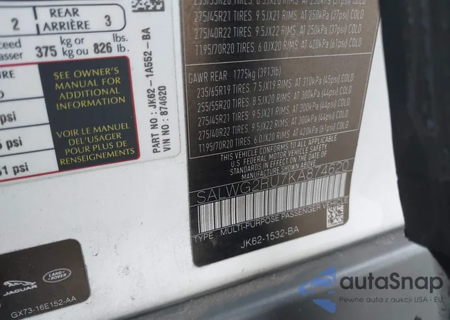 SALWG2RU7KA874620: 41328519