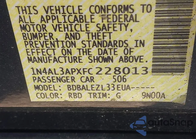 1N4AL3APXFC228013: 41329558