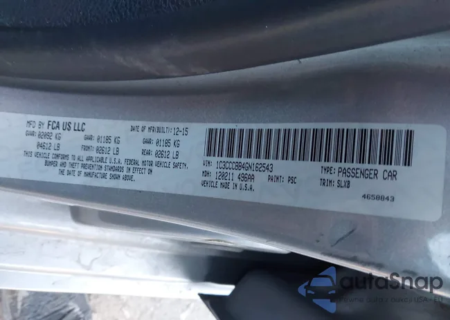 1C3CCCBB4GN162543: 41330567