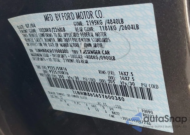 1LNHM86S65Y600380: 41332728