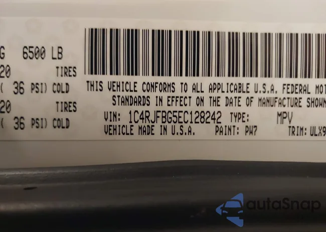 1C4RJFBG5EC128242: 41332939