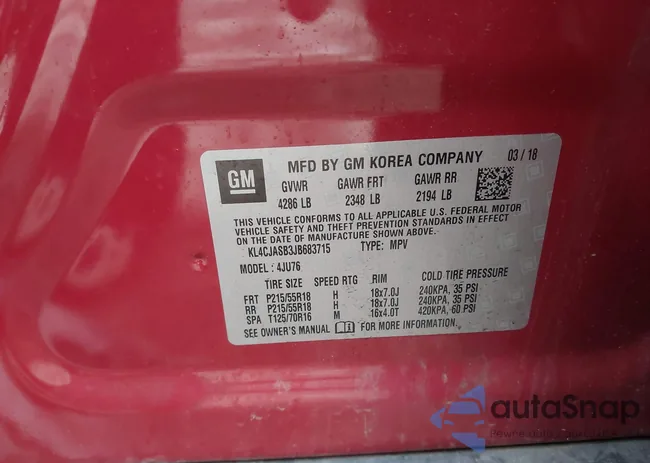 KL4CJASB3JB683715: 41334558