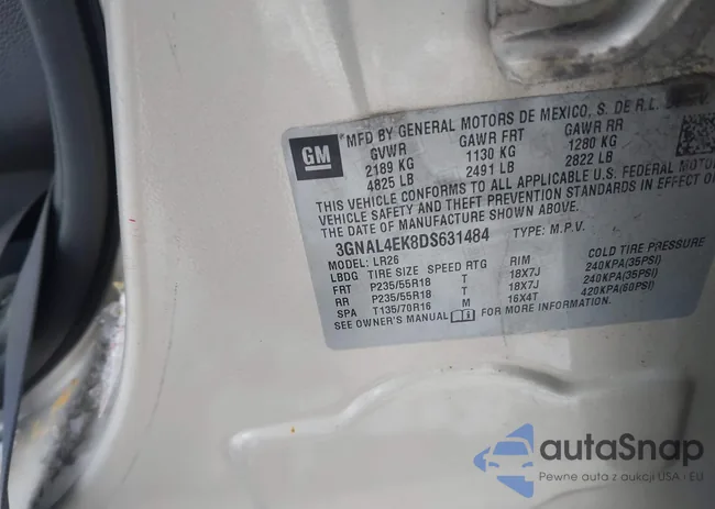 3GNAL4EK8DS631484: 41333637