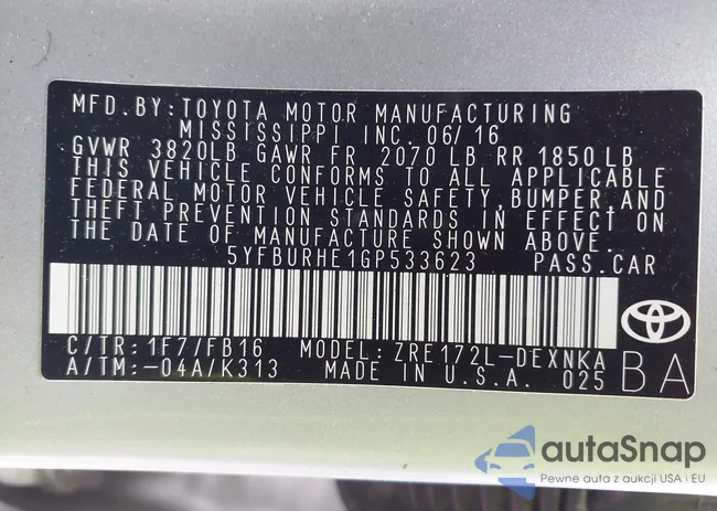 5YFBURHE1GP533623: 41334988