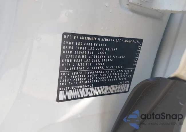 3VVSX7B29RM054002: 41337011