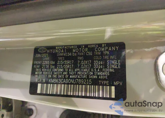 KM8K3CAB0NU789215: 41337271