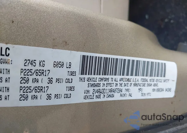 2V4RW3D11AR407204: 41338128