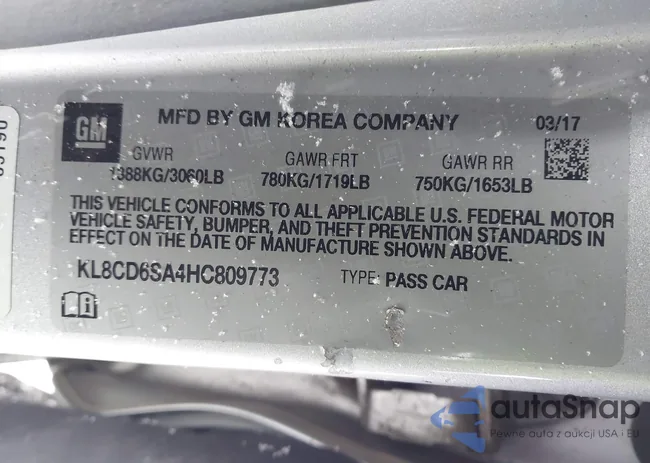 KL8CD6SA4HC809773: 41339215