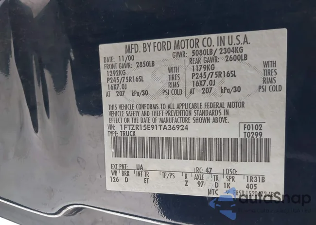 1FTZR15E91TA36924: 41339733