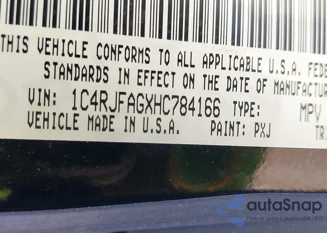 1C4RJFAGXHC784166: 41342257