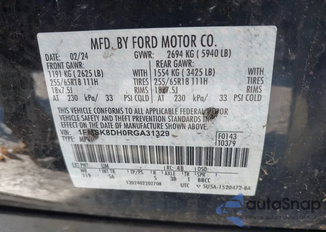 1FMSK8DH0RGA31329: 41343866