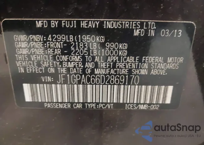 JF1GPAC66D2869170: 41346266