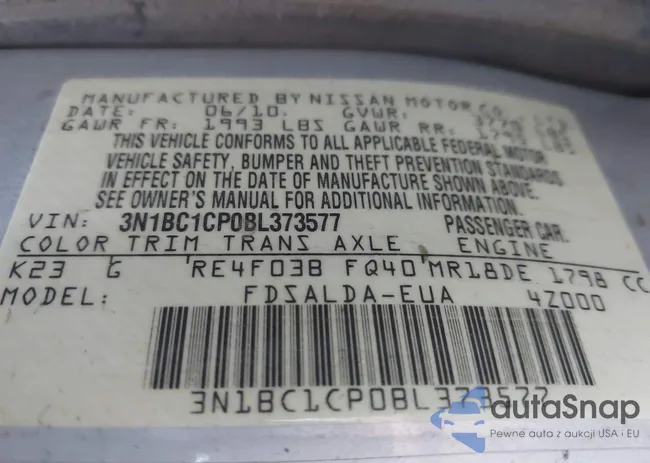 3N1BC1CP0BL373577: 41346420