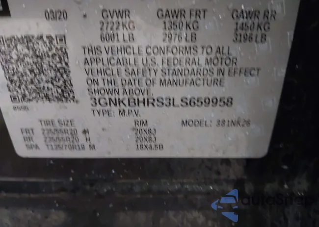 3GNKBHRS3LS659958: 41347713