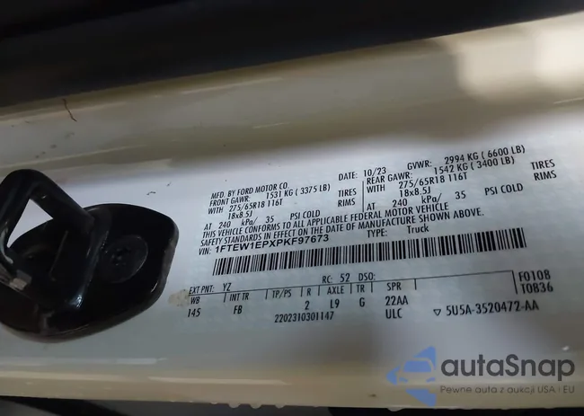 1FTEW1EPXPKF97673: 41349562