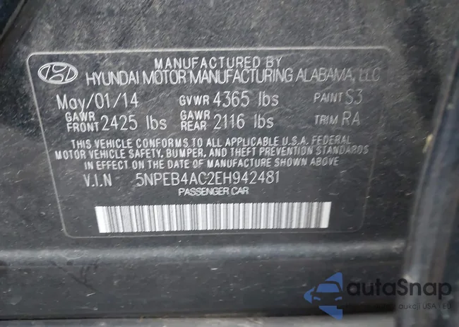 5NPEB4AC2EH942481: 41350601