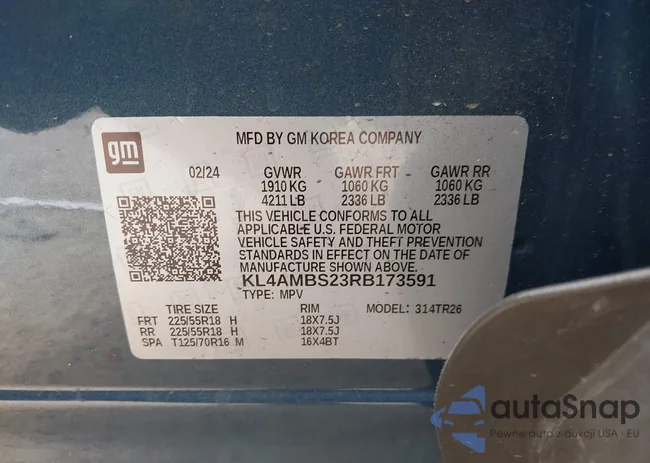 KL4AMBS23RB173591: 41353427