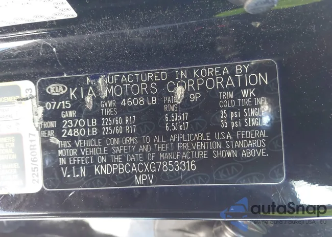 KNDPBCACXG7853316: 41354265