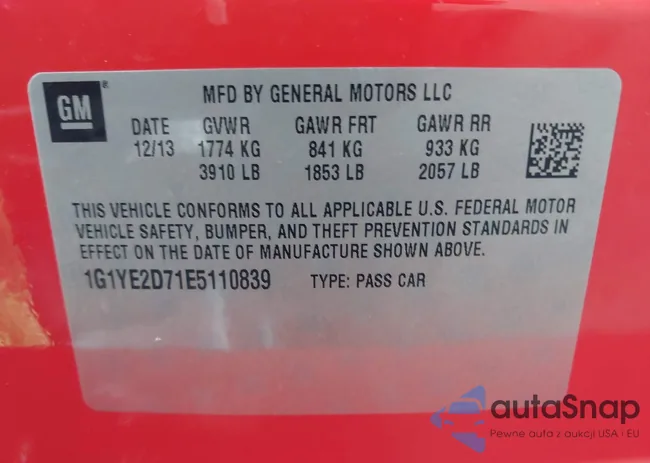 1G1YE2D71E5110839: 41355181