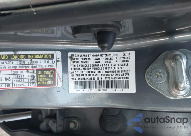 JHMZE2H31BS010819: 41357573