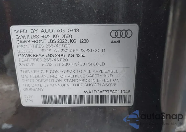 WA1DGAFP7EA011046: 41362441