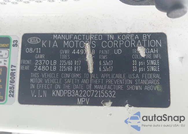 KNDPB3A22C7215532: 41363030