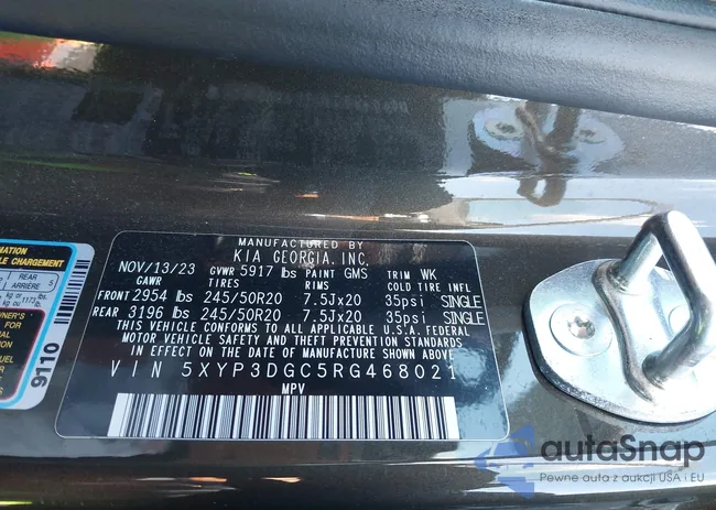 5XYP3DGC5RG468021: 41363541