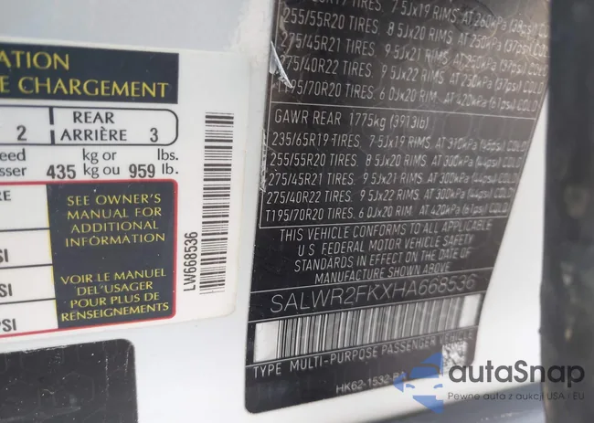 SALWR2FKXHA668536: 41365854