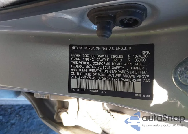 SHHFK7H45HU406422: 41367090