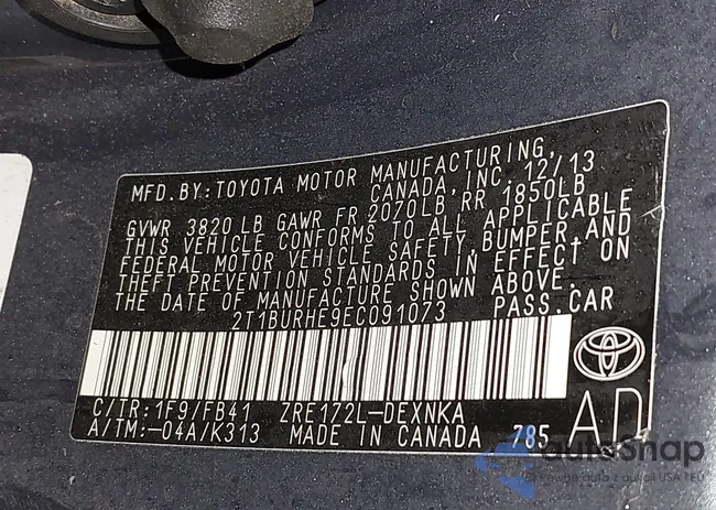 2T1BURHE9EC091073: 41367798