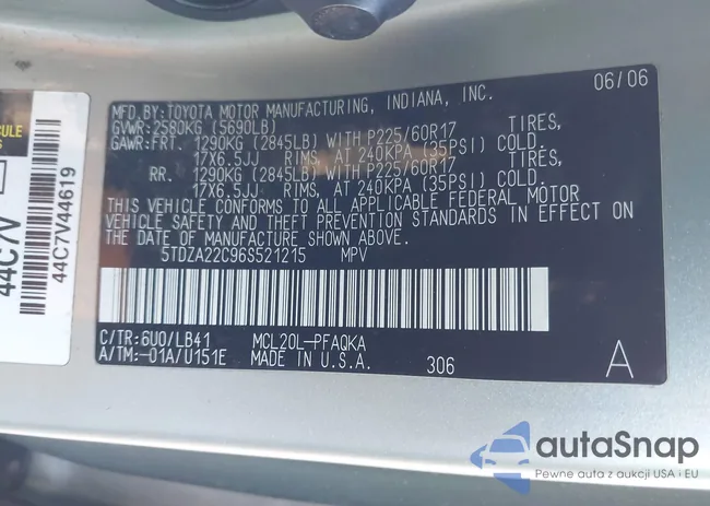 5TDZA22C96S521215: 41372418