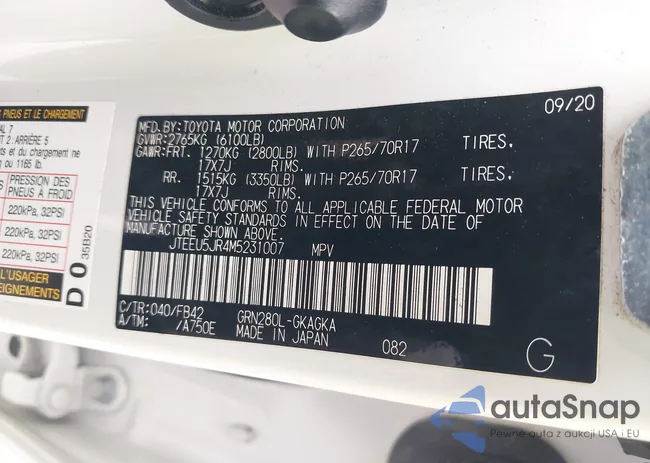 JTEEU5JR4M5231007: 41376077