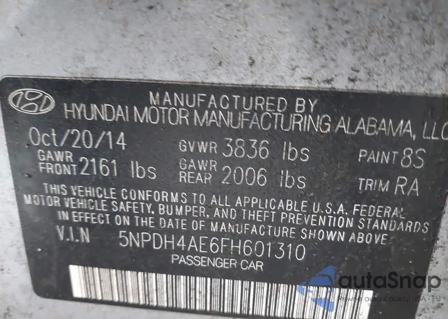 5NPDH4AE6FH601310: 41379267