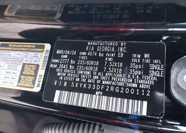 5XYK33DF2RG200112: 41379931