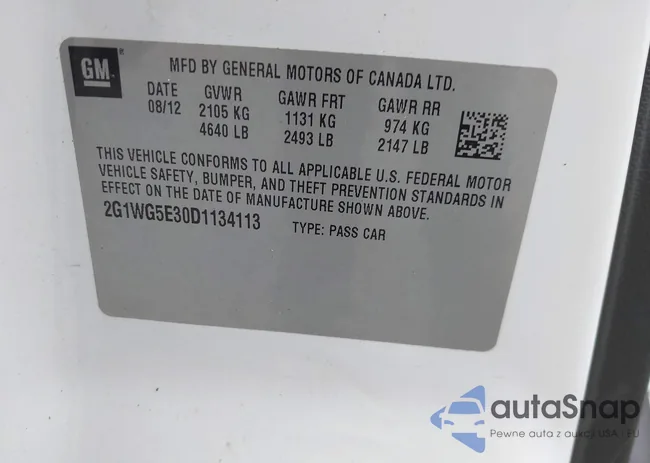 2G1WG5E30D1134113: 41380399